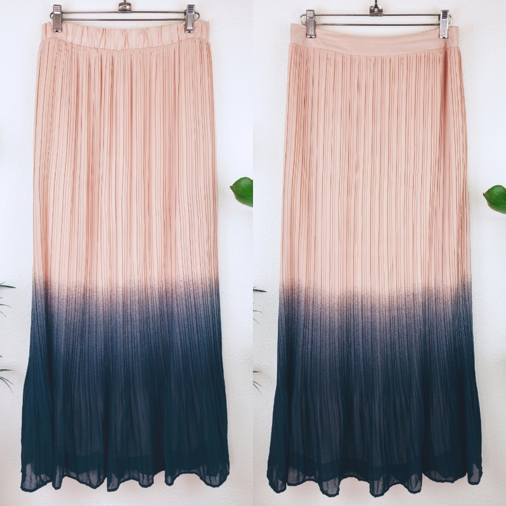 MARK | Ombre Pleated Maxi Skirt sz M